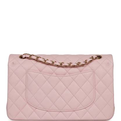 Medium Classic Double Flap Bag Light Pink Caviar Light Gold Hardware
