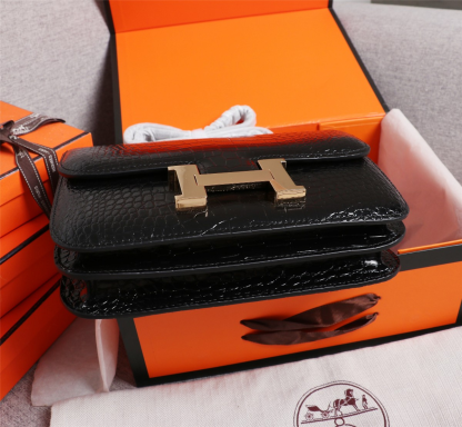 Constance 23 bag Black Crocodile Leather