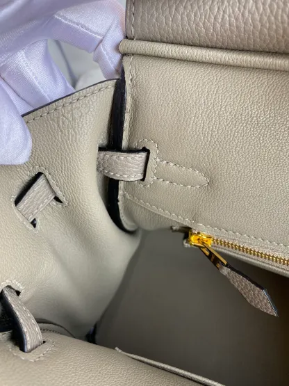 [Copy]Birkin 25/30/35 Bag Gris Asphalte (Asphalt Grey) Togo Leather
