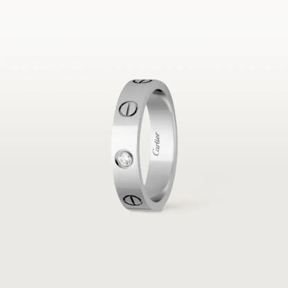 LOVE WEDDING BAND, 1 DIAMOND
