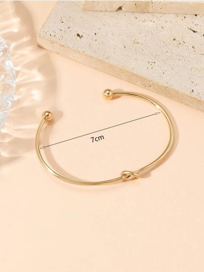 Knot Decor Cuff Bangle