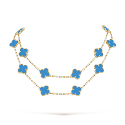 Vintage Alhambra long necklace, 20 motifs