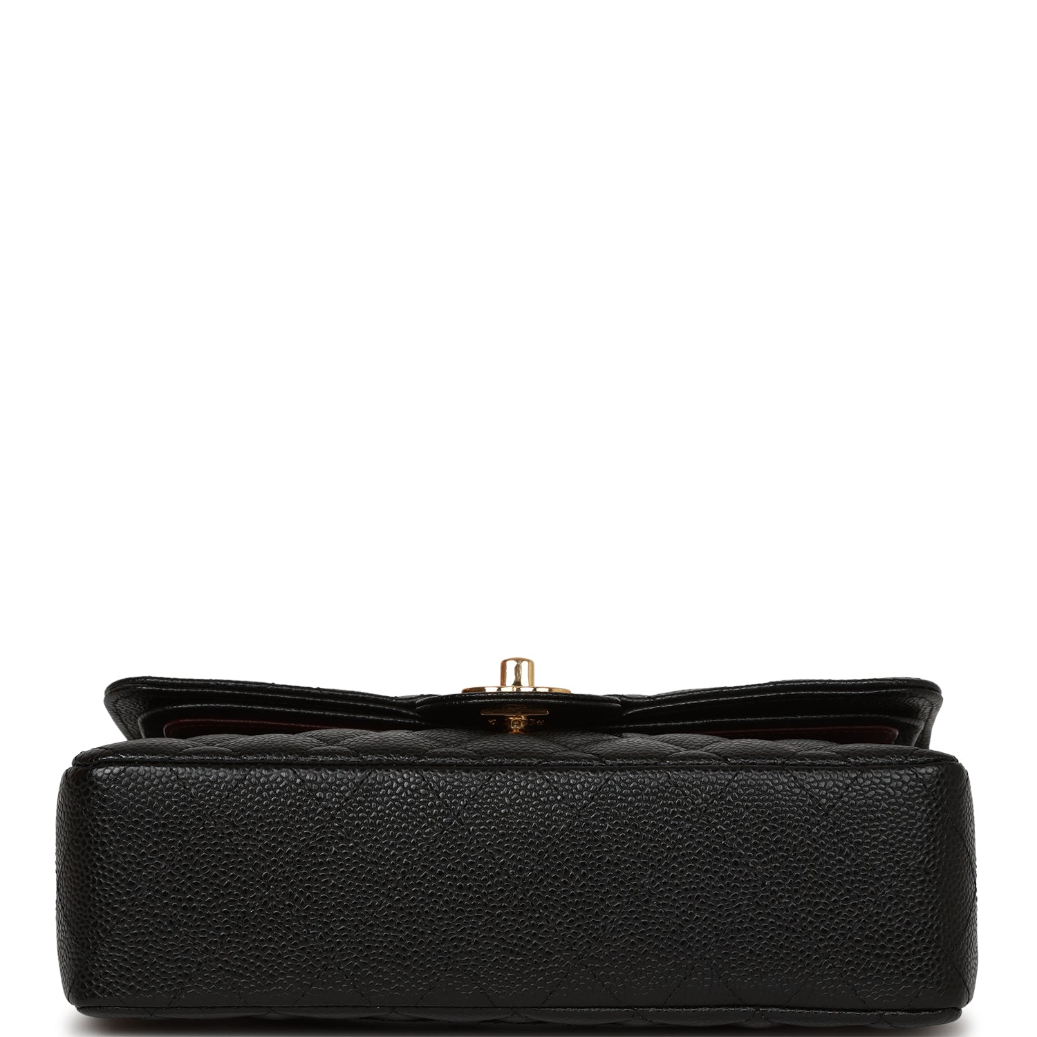 Small Classic Double Flap Bag Black Caviar Gold Hardware