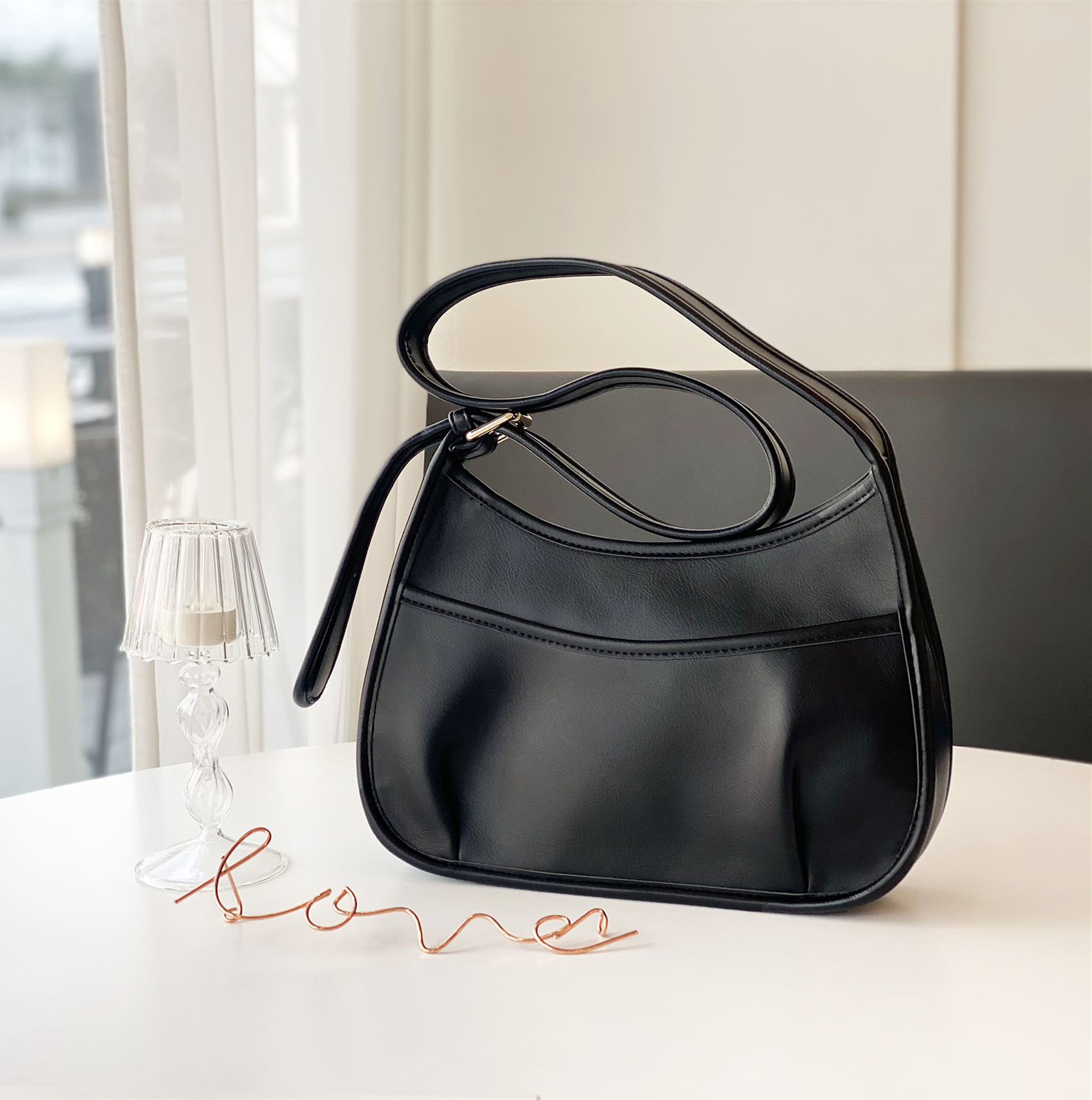 Fashion versatile ins Korean saddle bag
