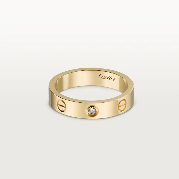 LOVE WEDDING BAND, 1 DIAMOND