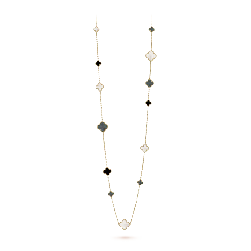 Magic Alhambra long necklace, 16 motifs