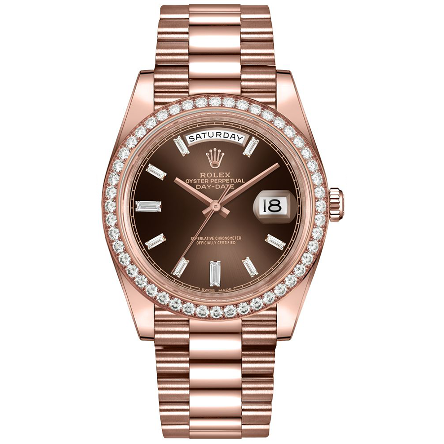 Day-Date 40 Diamond Hour Markers Men's Watch 228345RBR