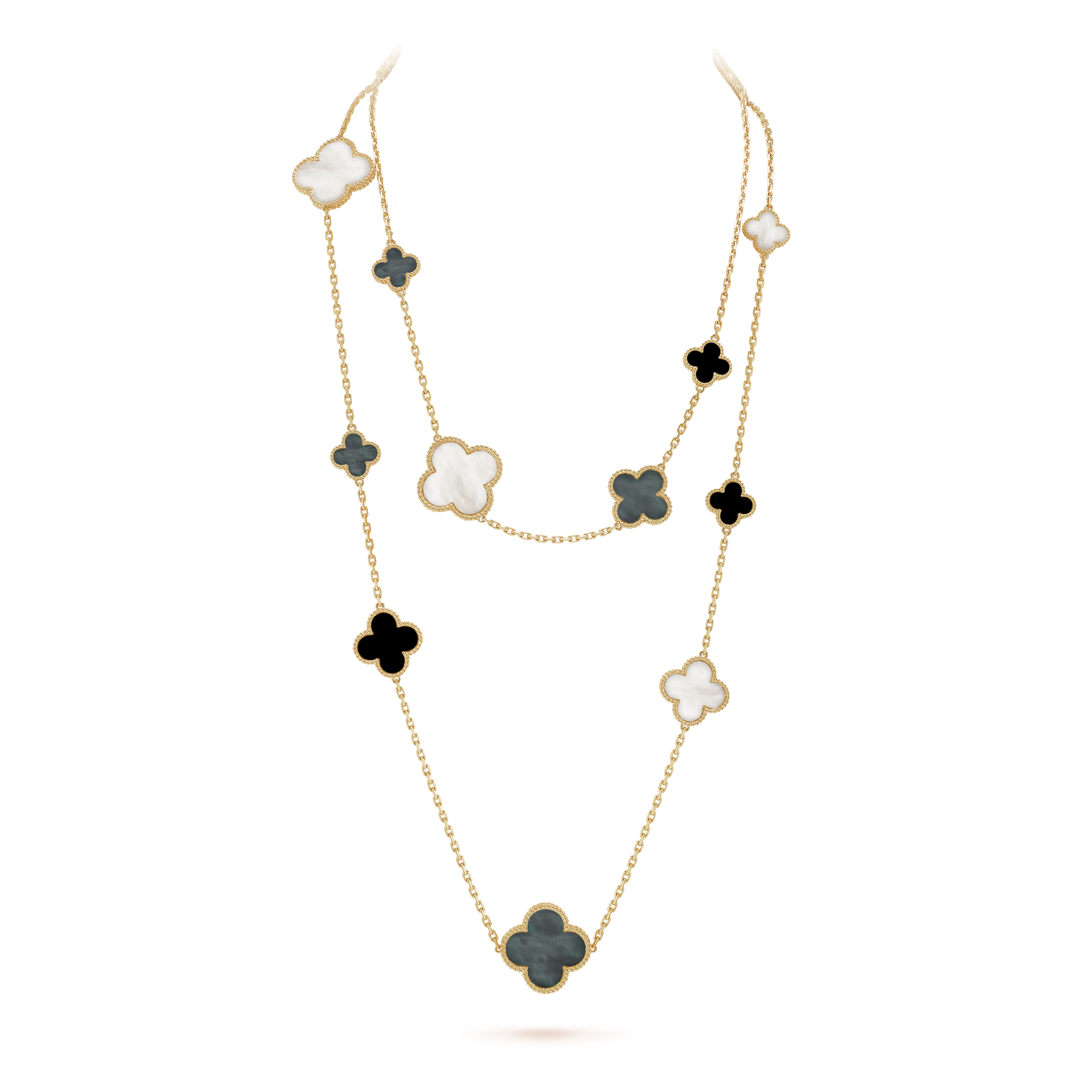 Magic Alhambra long necklace, 16 motifs