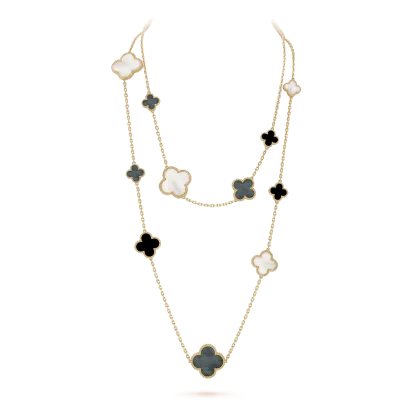 Magic Alhambra long necklace, 16 motifs