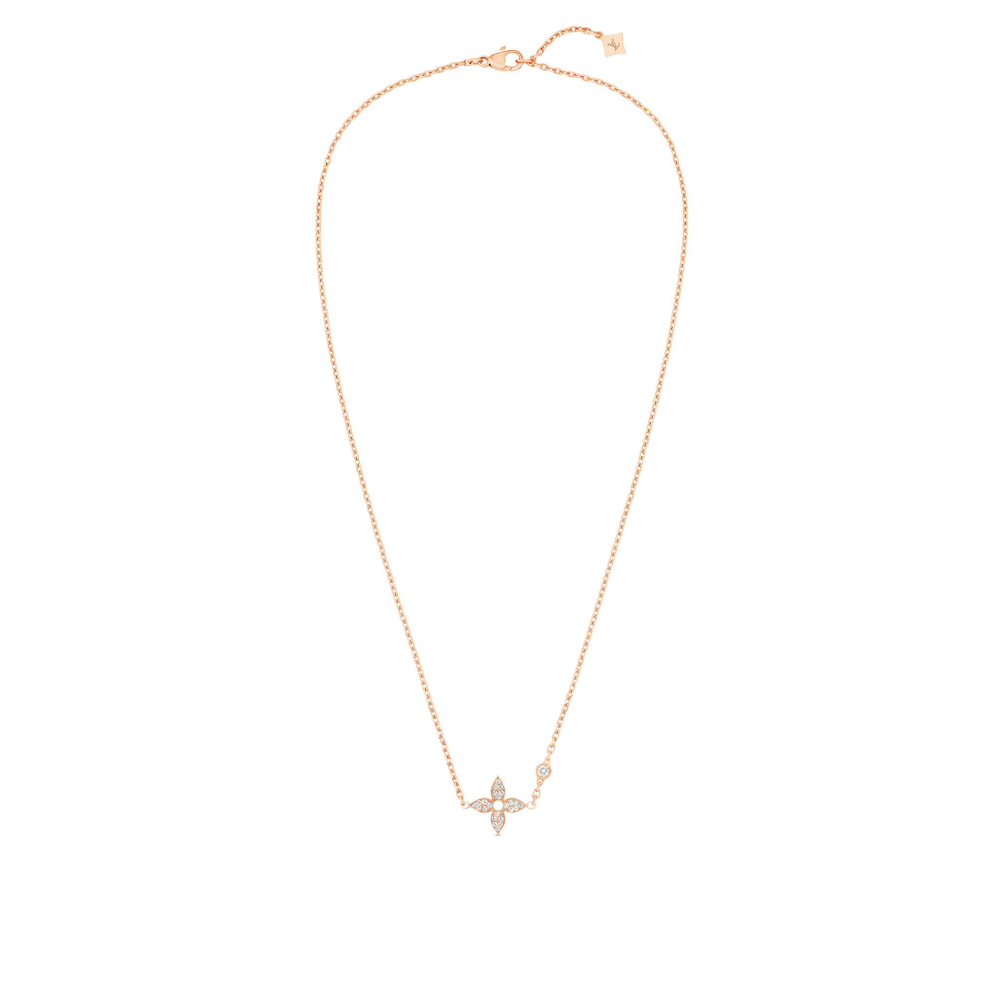 Idylle Blossom Pendant, Pink Gold And Diamonds