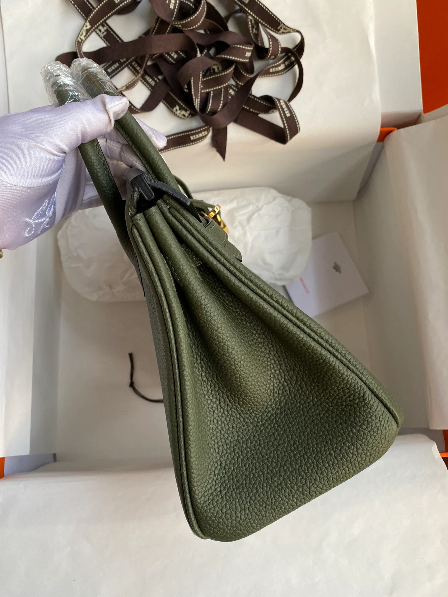 Birkin 25/30/35 Bag Deep Green Togo Leather