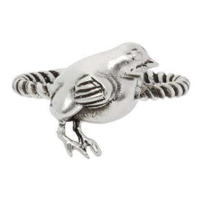Chick Motif Ring in Silver
