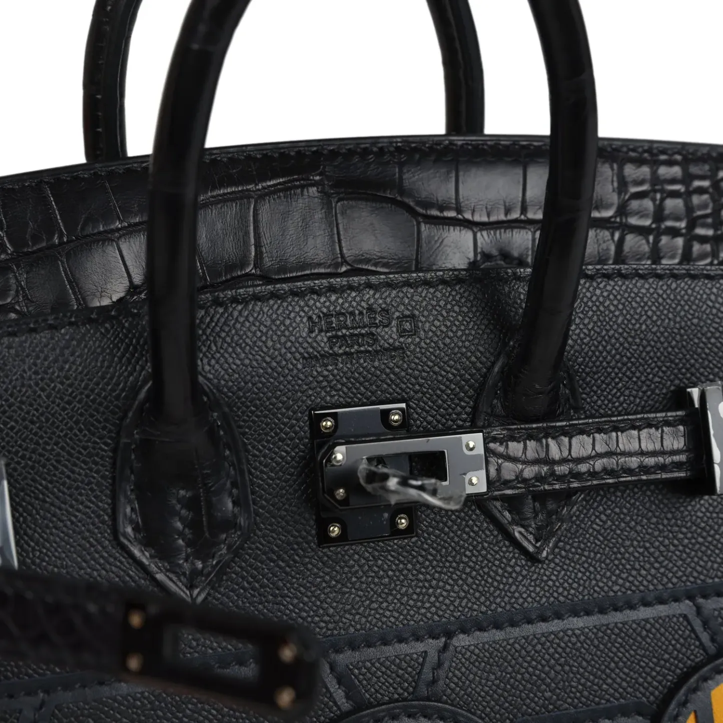 Herthtmes Midnight Faubourg Birkin Sellier 20 So Black Matte Alligator