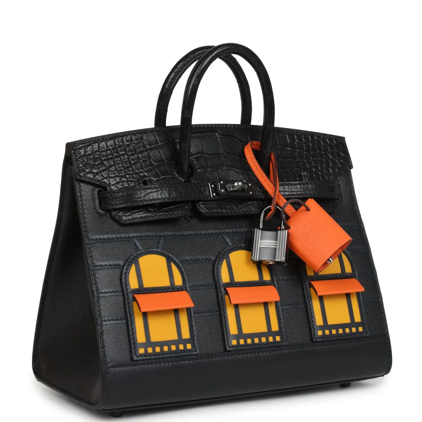 Herthtmes Midnight Faubourg Birkin Sellier 20 So Black Matte Alligator