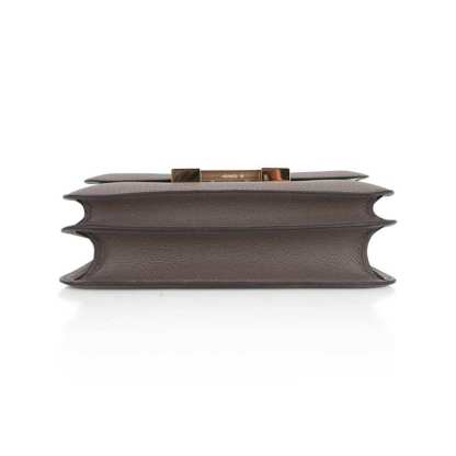 Mini Constance 18 Bag Etain Epsom Leather with Gold Hardware