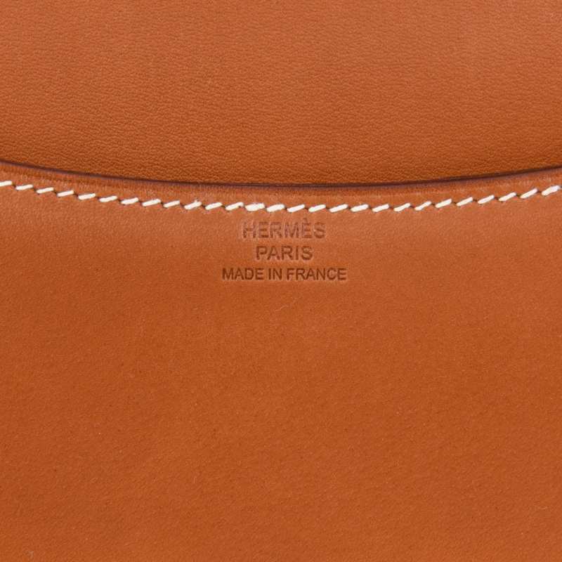 Constance Bag 18 Rare Fauve Barenia Leather Gold Hardware
