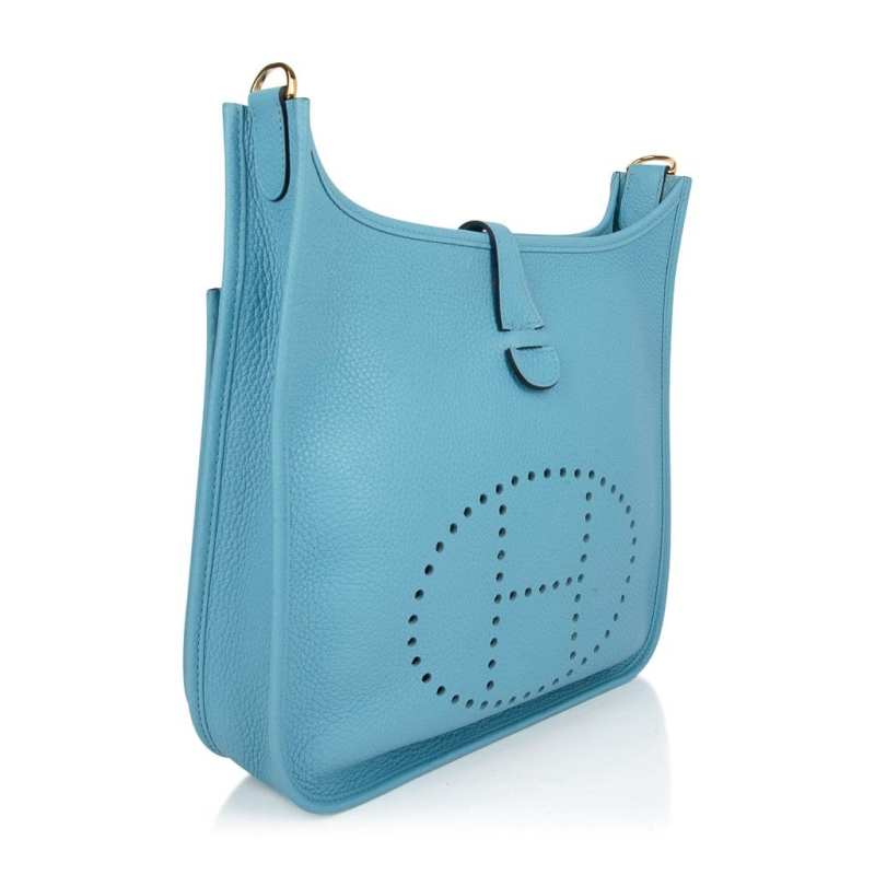 Evelyne PM Bag Blue De Nord Clemence Gold