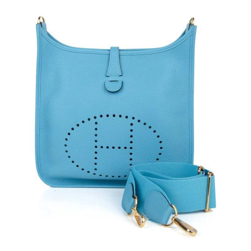 Evelyne PM Bag Blue De Nord Clemence Gold