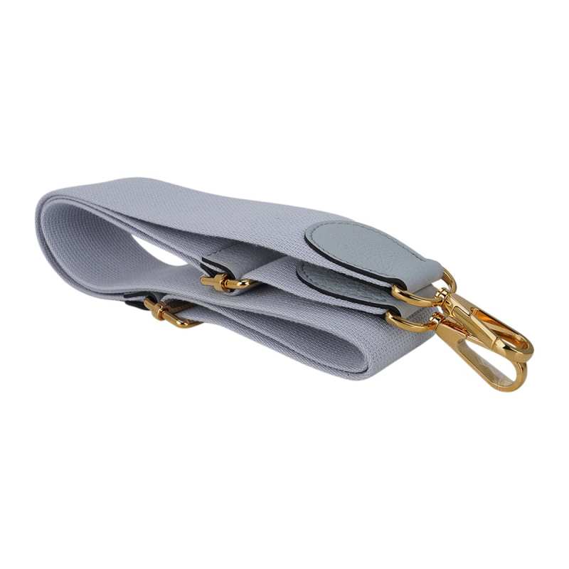 Evelyne PM Bag Blue Pale Clemence Leather with Gold Hardware