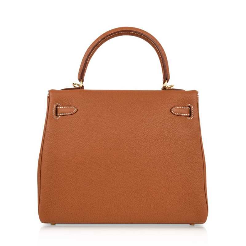 Kelly 25 Retourne Bag Coveted Gold Togo Gold Hardware