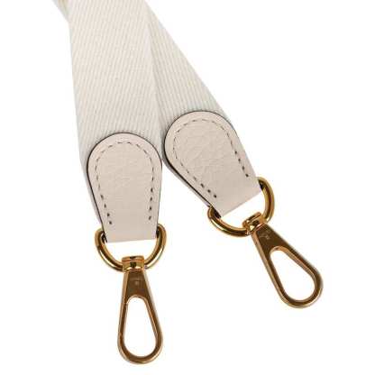 Evelyne TPM Nata / White Strap Crossbody Bag Clemence Gold Hardware