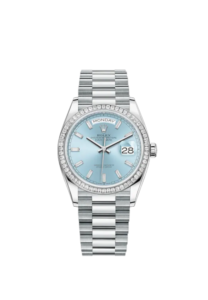 Day-Date 36mm, Platinum, Ref# 128396tbr-0003