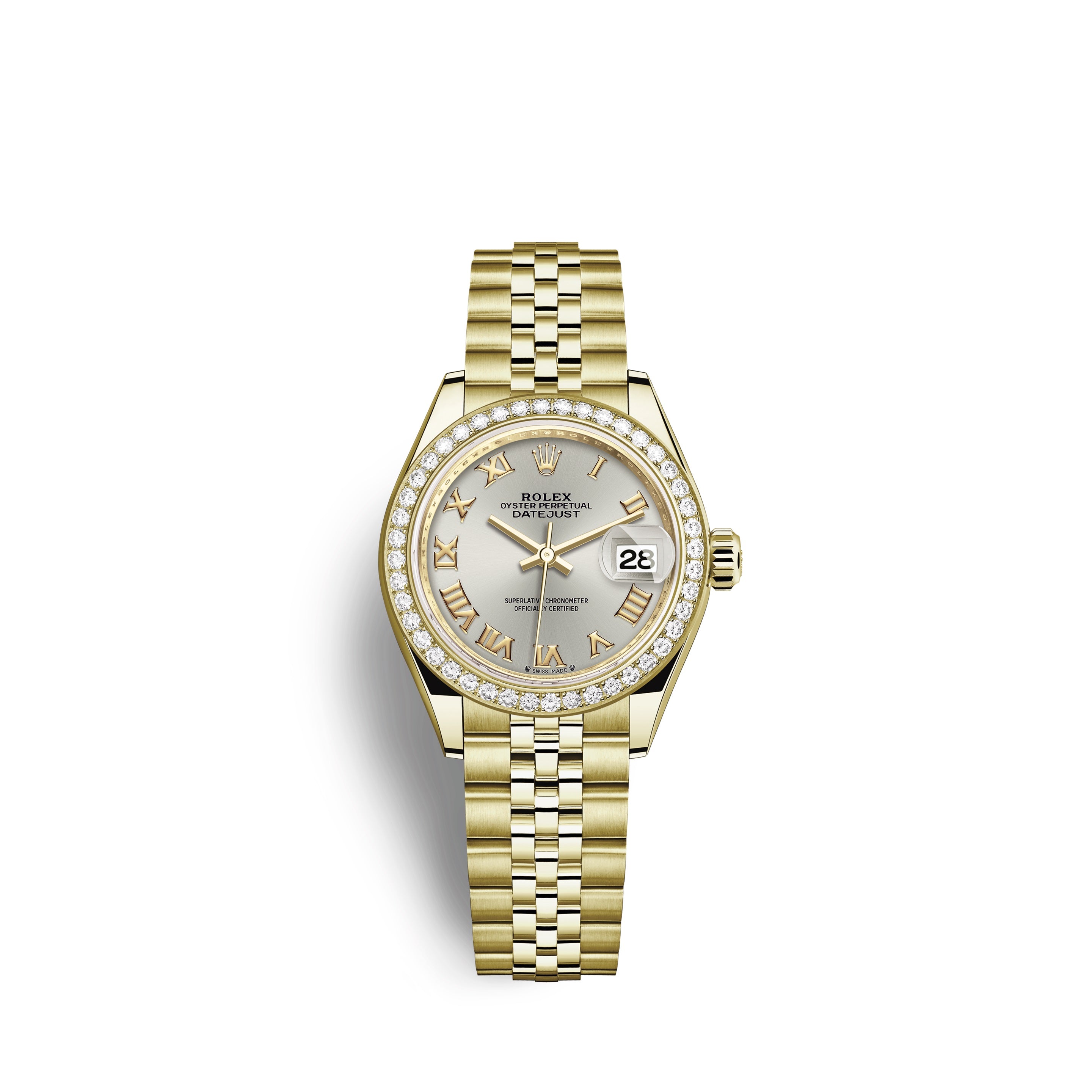 Lady-Datejust 28, 18kt Yellow Gold and diamonds, Ref# 279138RBR-0018