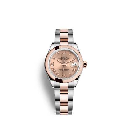 Lady-Datejust 28, Oystersteel and 18k Everose Gold, Ref# 279161-0026
