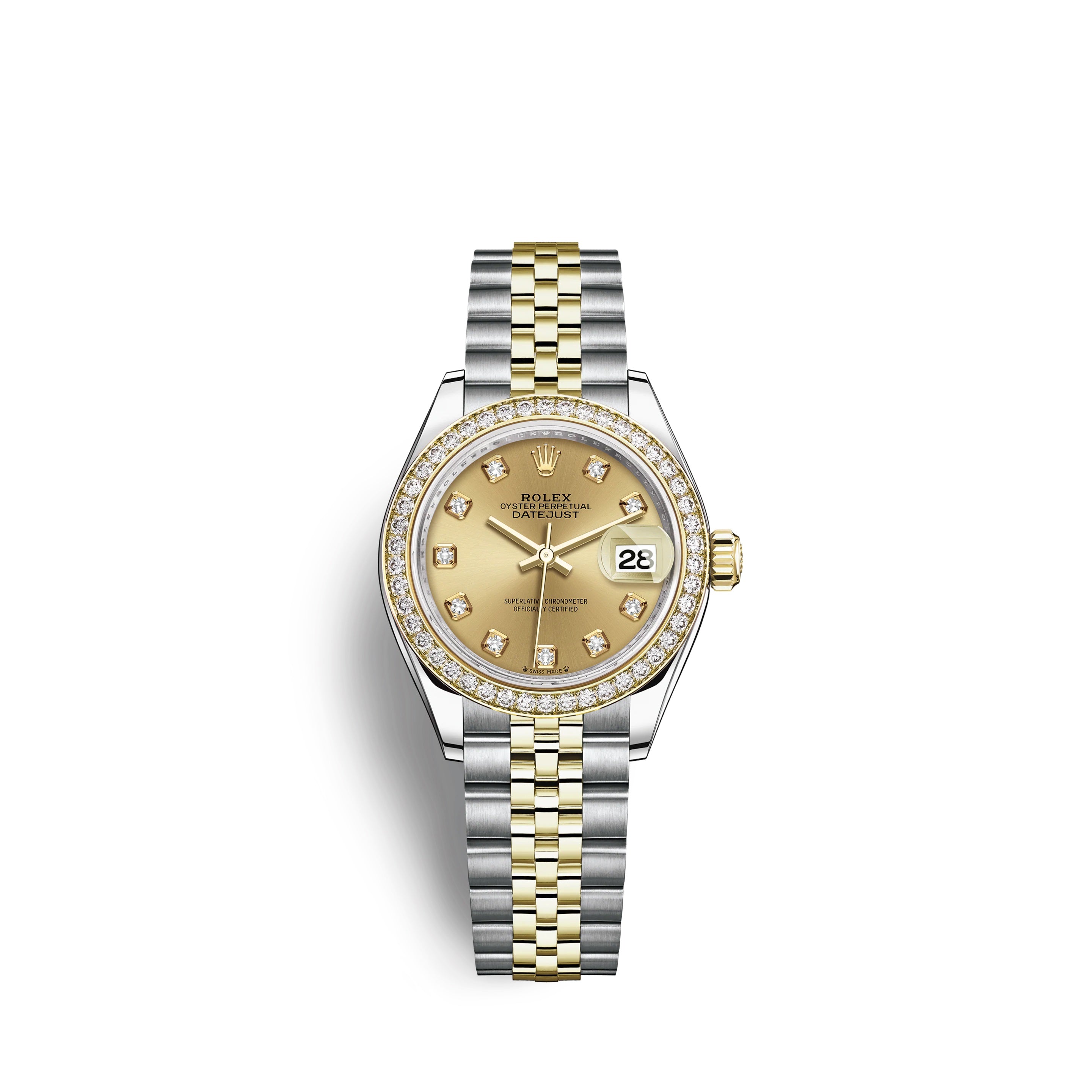 Lady-Datejust 28, Oystersteel and 18k Yellow Gold, Ref# 279383RBR-0011