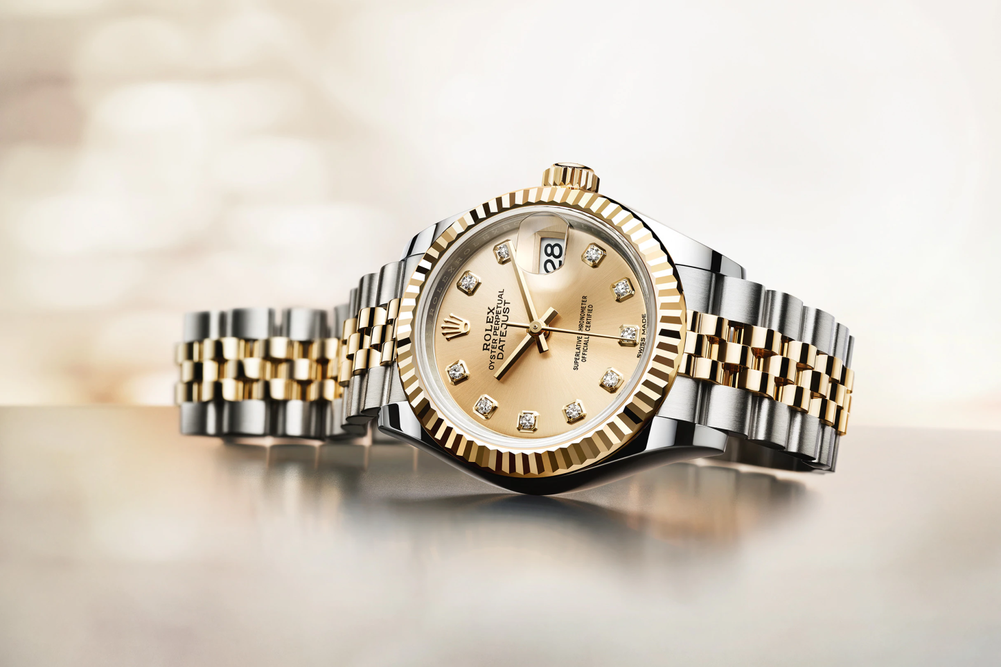 Lady-Datejust 28, Oystersteel and 18k Yellow Gold, Ref# 279173-0011