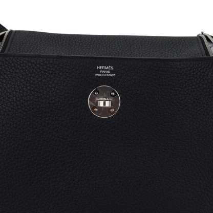 Lindy 26 Bag Black Clemence Leather with Palladium Hardware