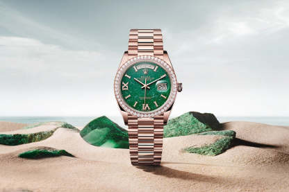 Day-Date 36, 18k Everose Gold with Diamond-set, 36mm, Ref# 128345rbr-0068