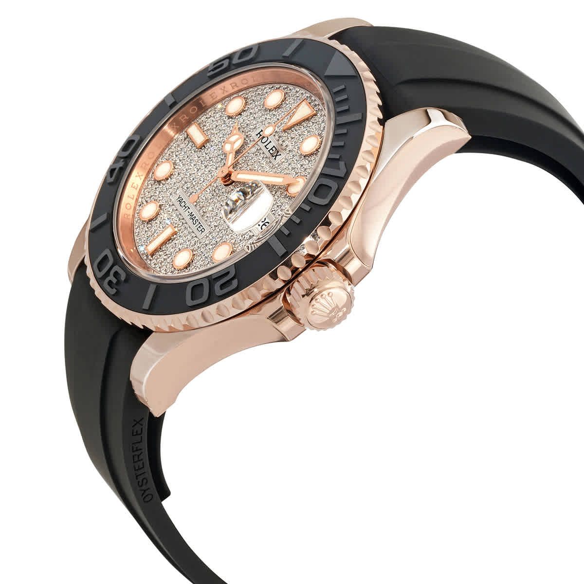 Yacht-Master 40mm 116655 - 18k Rose Gold Case with Diamond Pave Dial