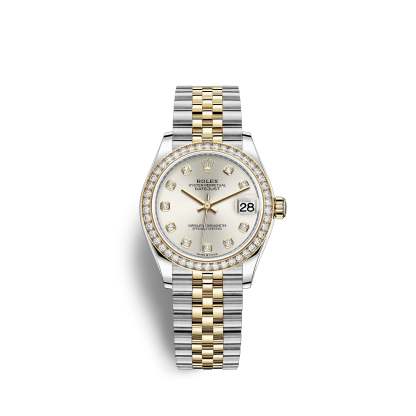 Datejust 31, Oystersteel, 18kt Yellow Gold and diamonds, Ref# 278383RBR-0020