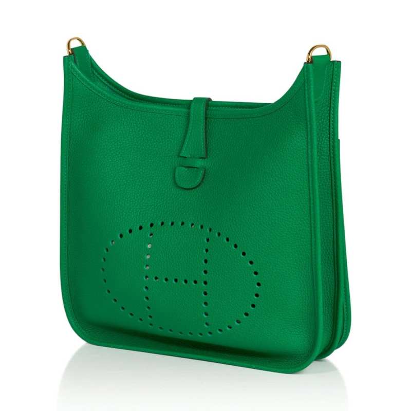 Evelyne PM Bag Bamboo Gold Hardware Clemence Leather New w/Box