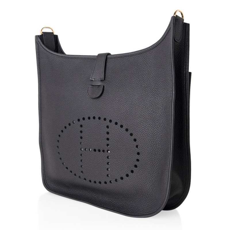 Evelyne GM Black Clemence Gold Hardware