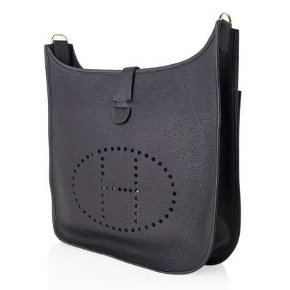 Evelyne GM Black Clemence Gold Hardware