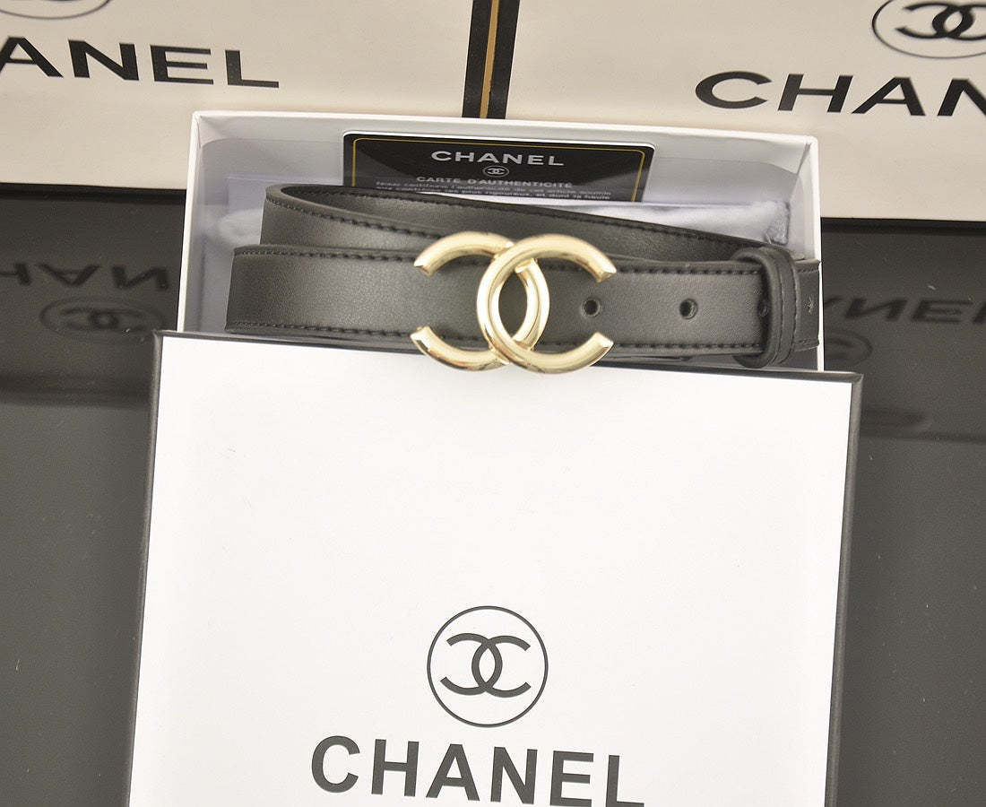 Classic Double C Leather Belt