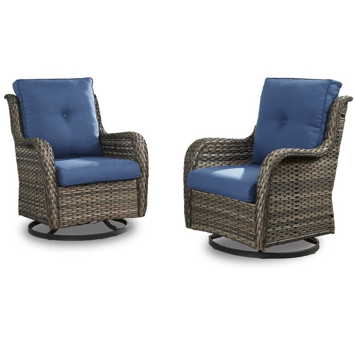 cushioned swivel rocker patio chairs