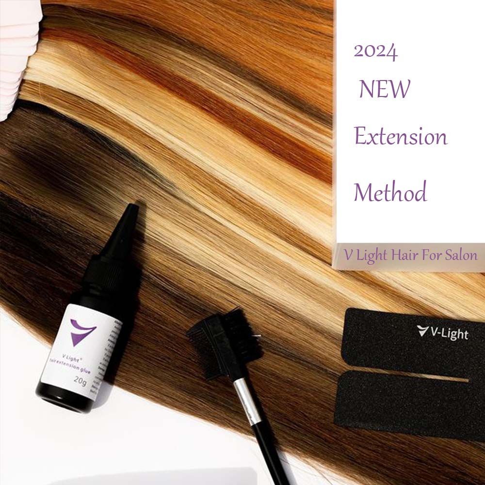 Buy V Light Hair Extension Glue For Salon Get 1 Free Removal Glue