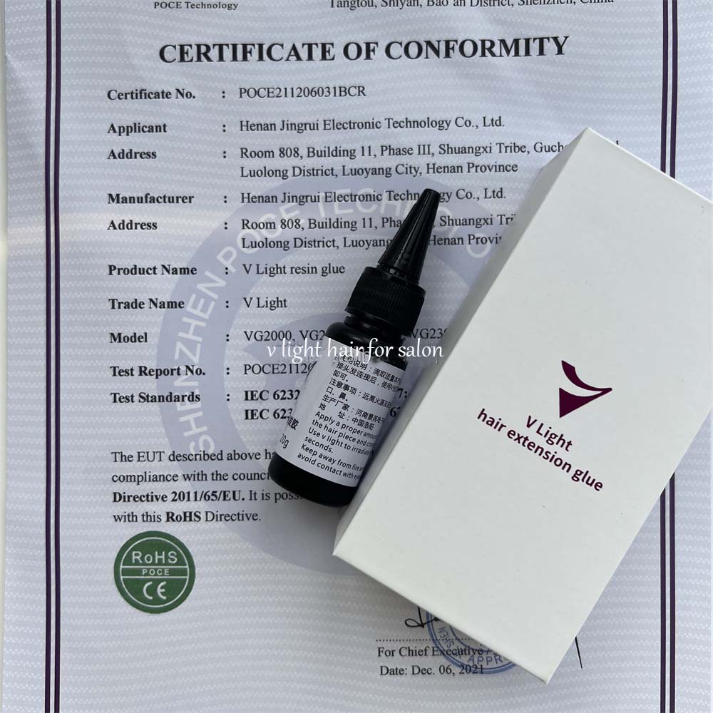 Buy V Light Hair Extension Glue For Salon Get 1 Free Removal Glue