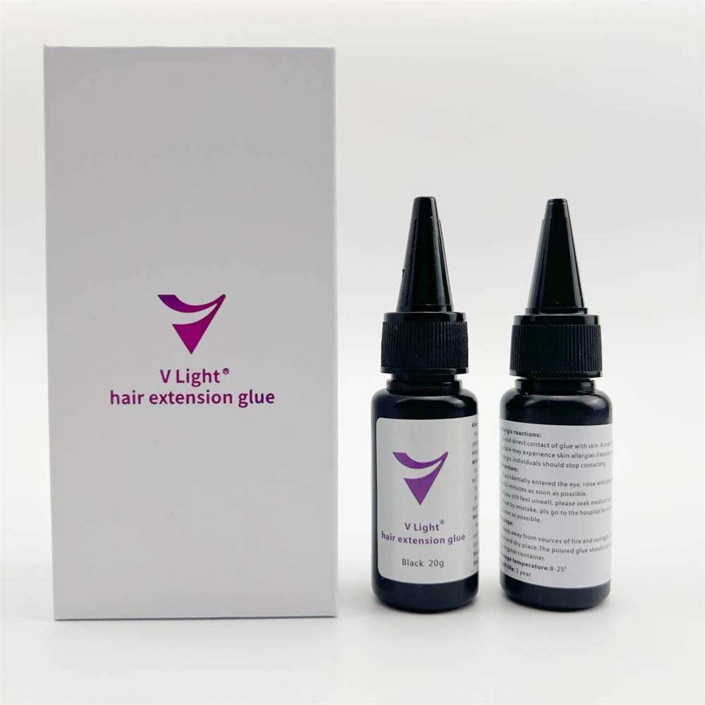 Buy V Light Hair Extension Glue For Salon Get 1 Free Removal Glue