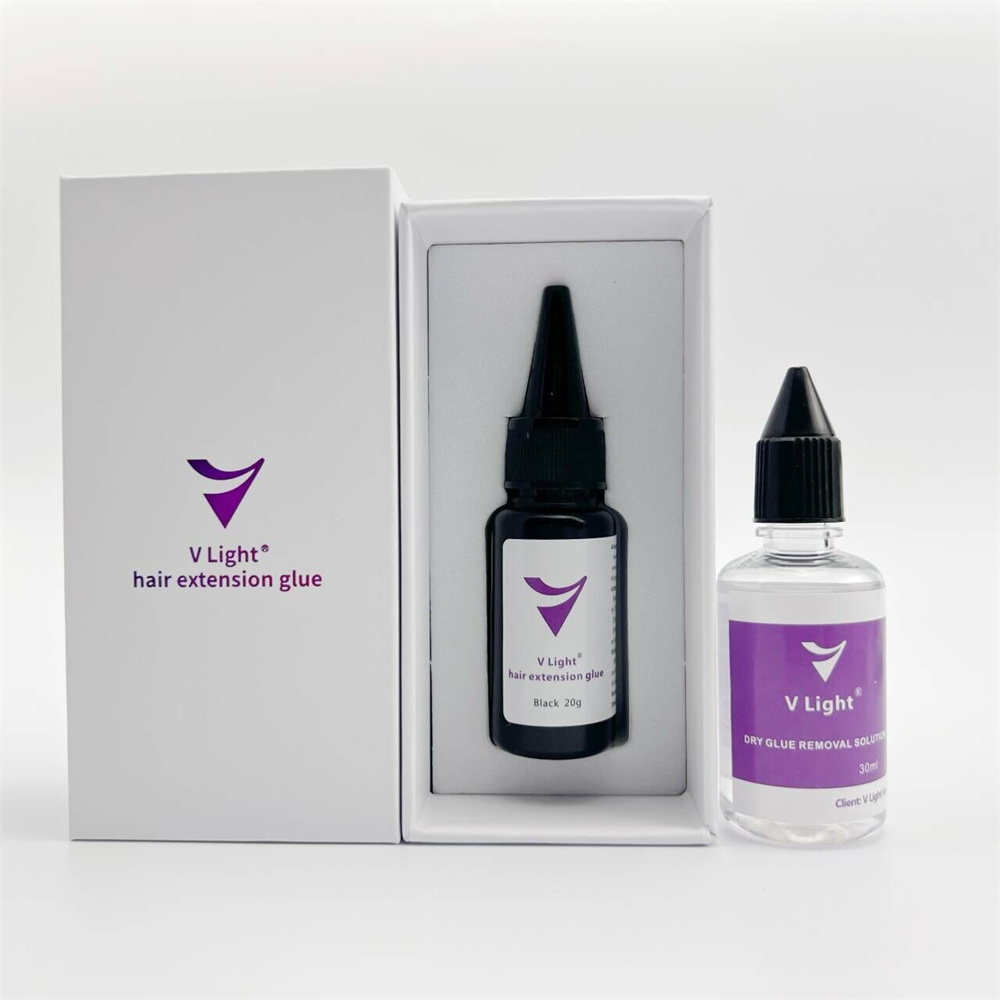 Buy V Light Hair Extension Glue For Salon Get 1 Free Removal Glue