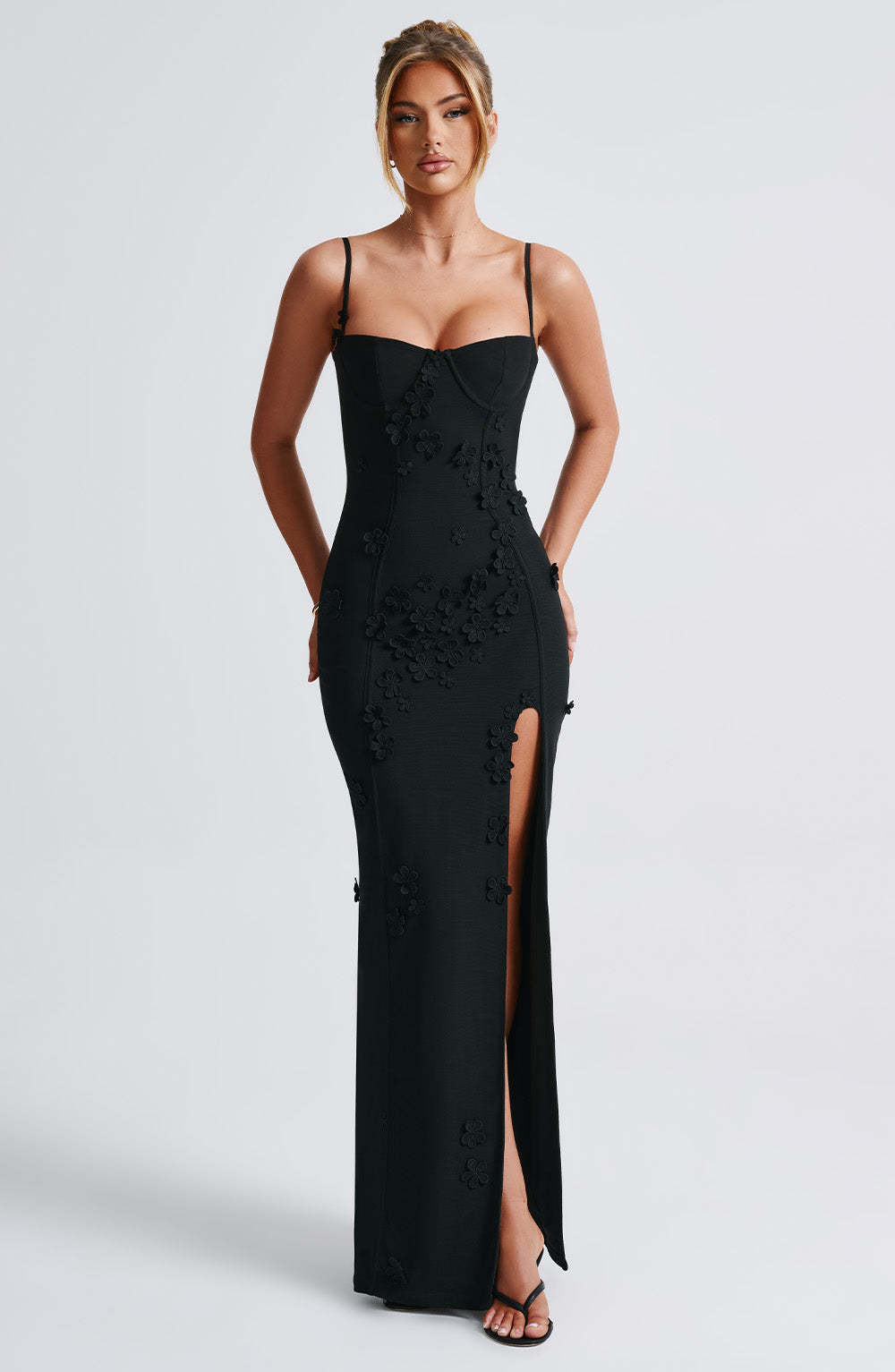 Dalary Maxi Dress - Black Lined-My Top Dress.All Rights Reserved