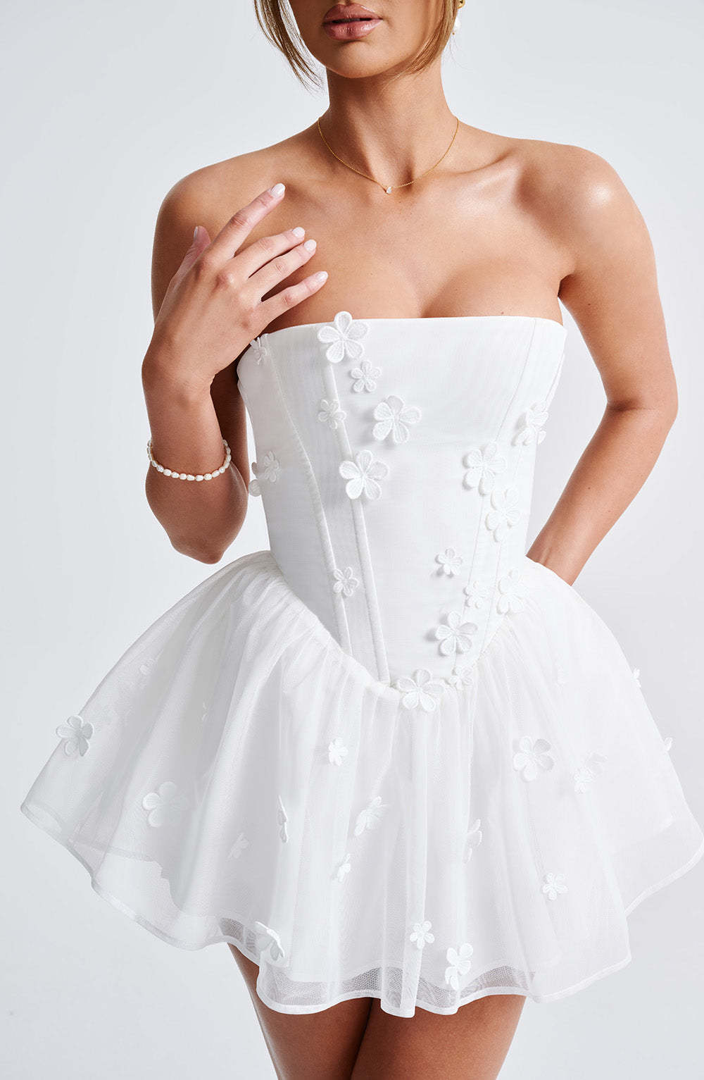 Justina Playsuit - Ivory-My Top Dress.All Rights Reserved