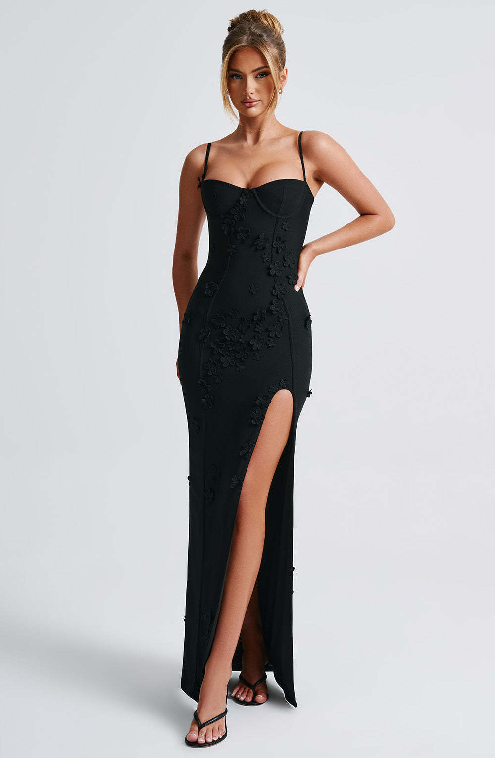 Dalary Maxi Dress - Black Lined-My Top Dress.All Rights Reserved