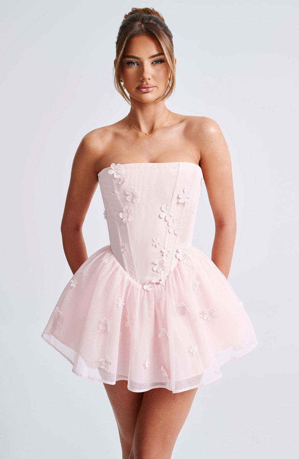 Justina Playsuit - Blush-My Top Dress.All Rights Reserved