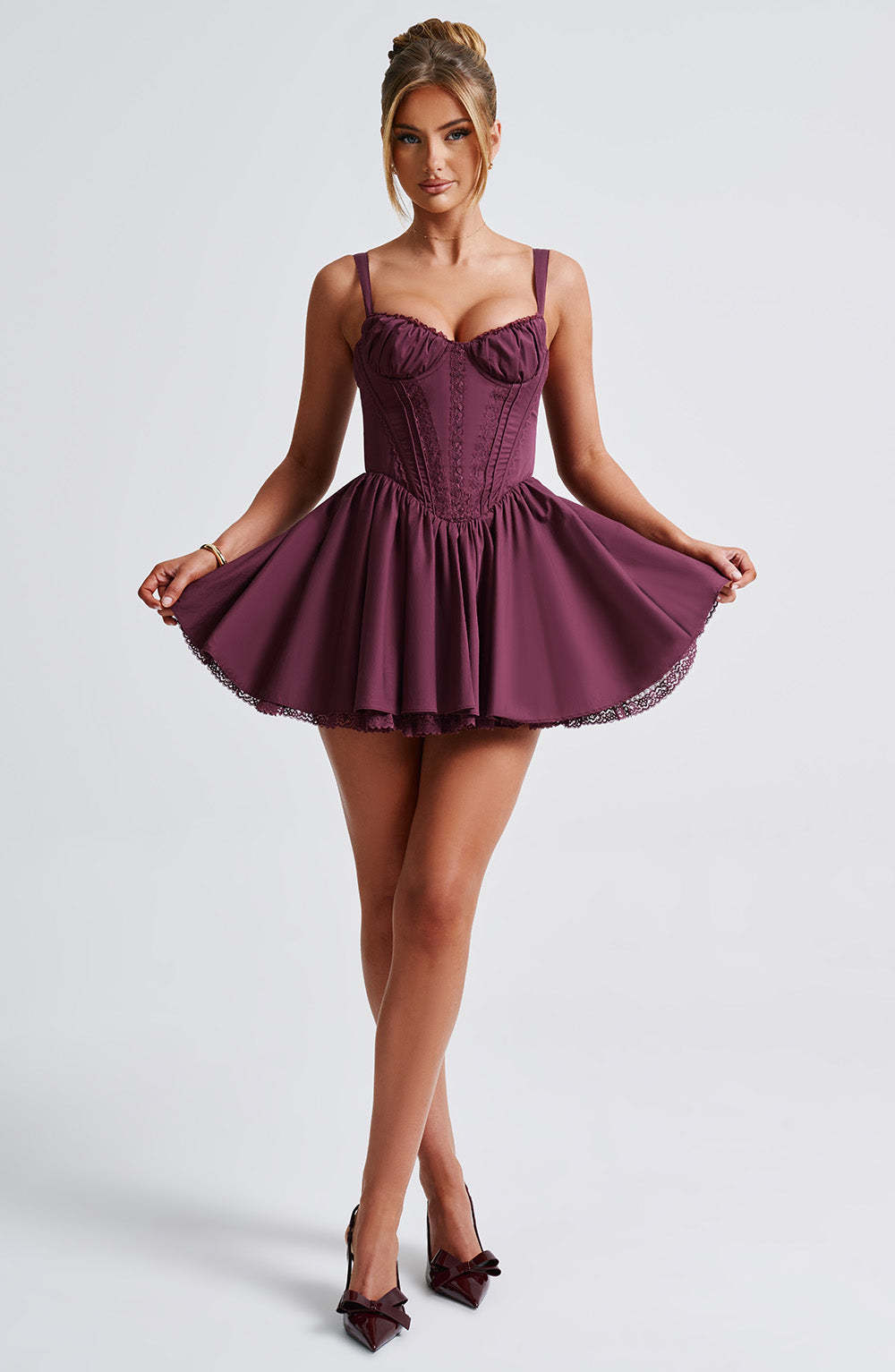 Josie Mini Dress - Cherry Lacquer-My Top Dress.All Rights Reserved