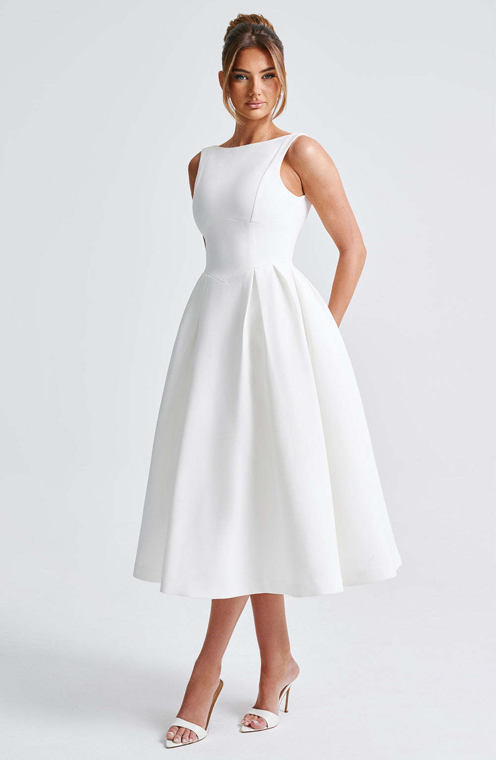 Clarabella Midi Dress - Ivory-My Top Dress.All Rights Reserved