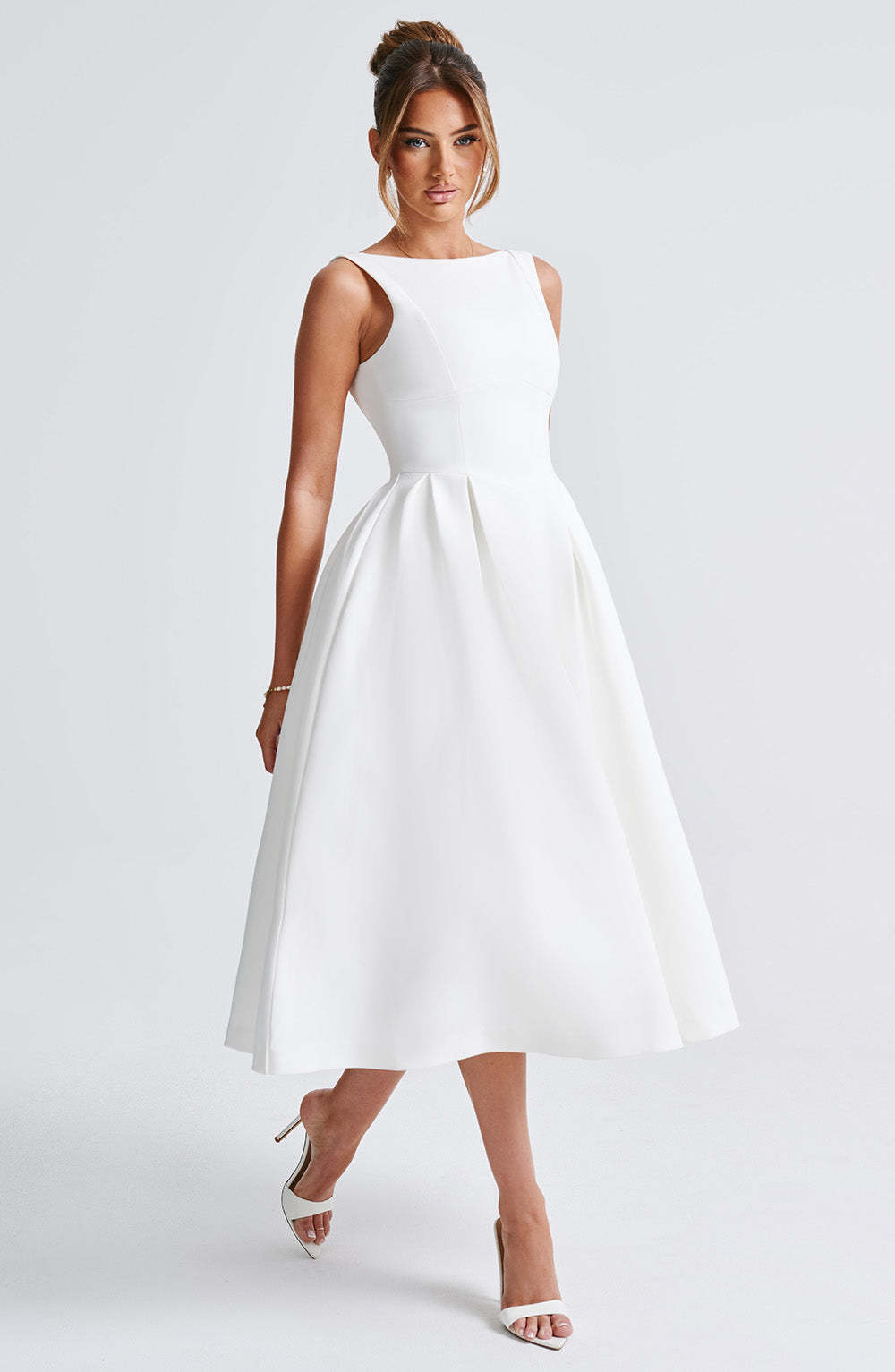 Clarabella Midi Dress - Ivory-My Top Dress.All Rights Reserved